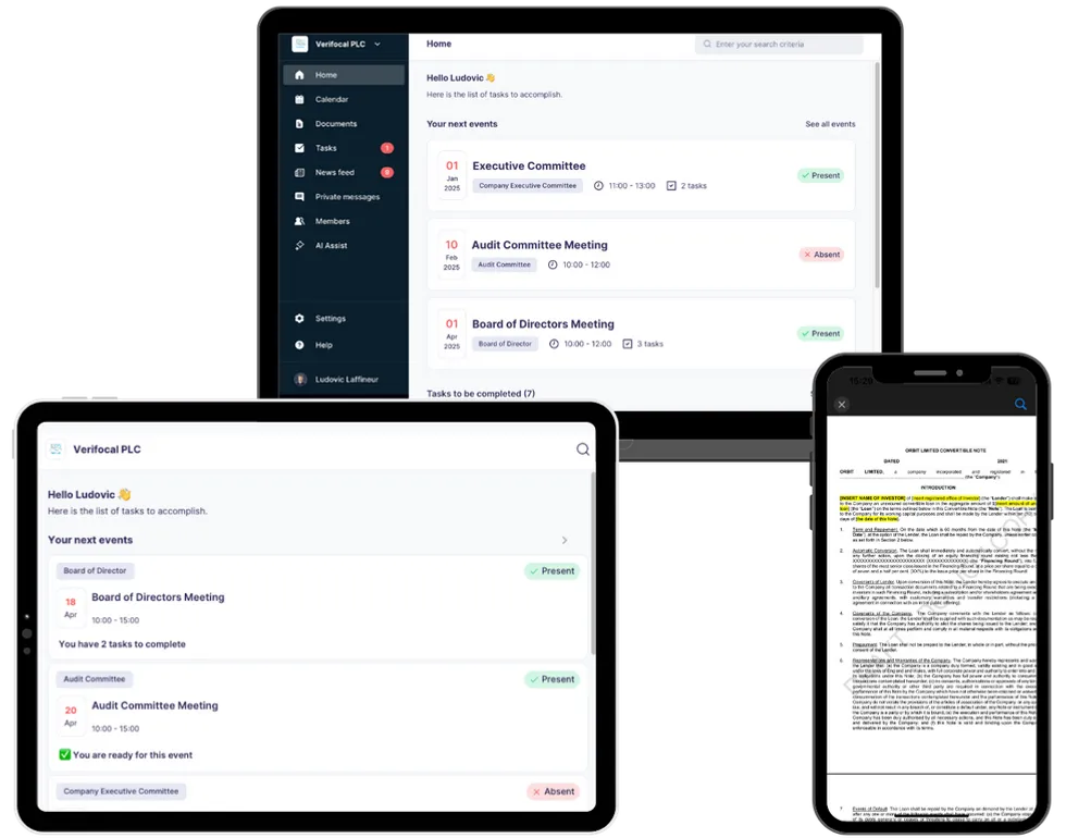 Interface van Dafira One, persoonlijke bestuurssoftware